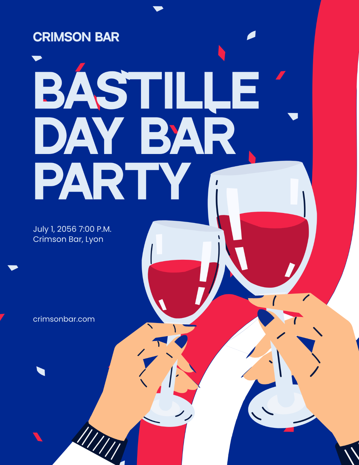 Bastille Day Bar Party Flyer