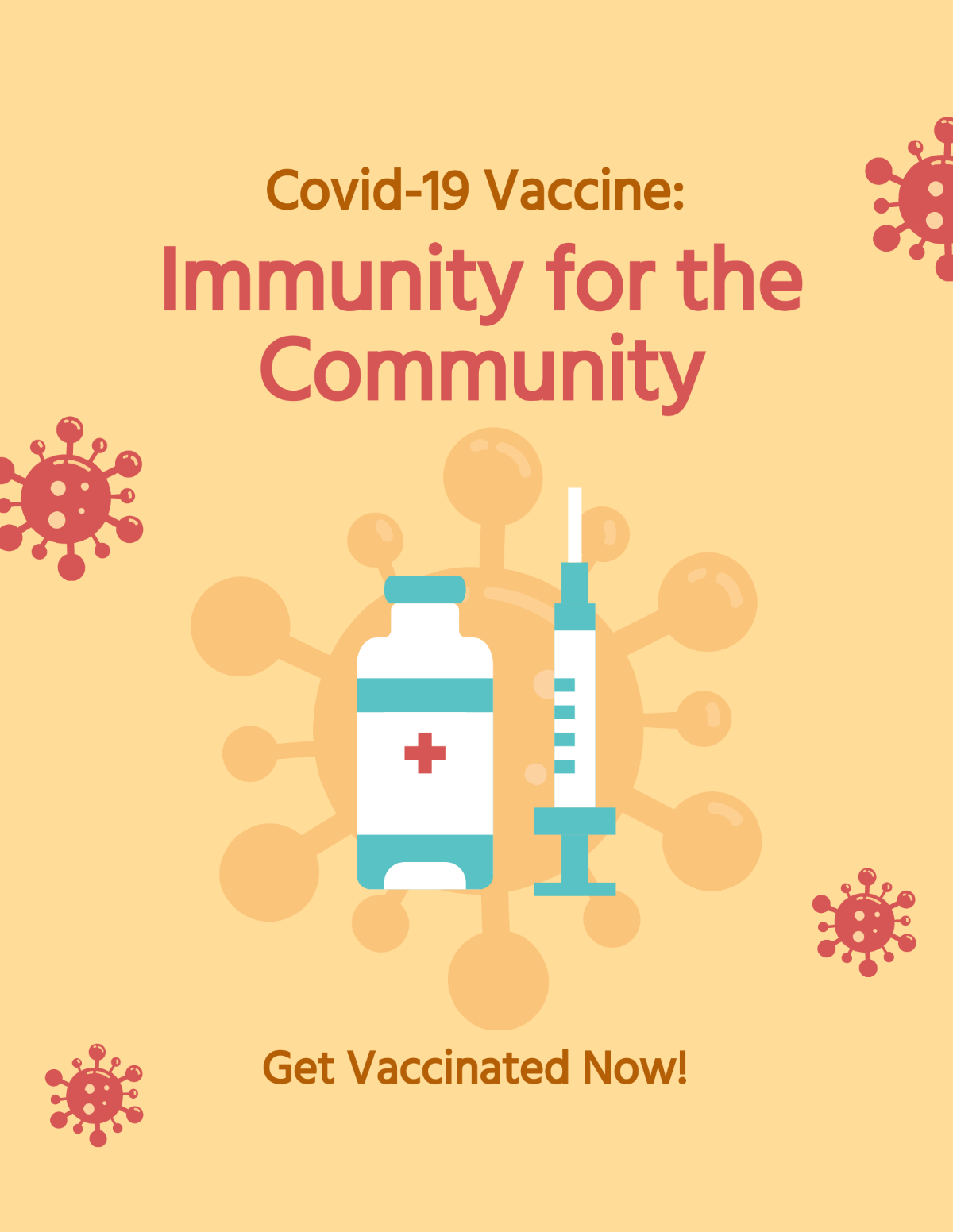 Free Covid 19 Vaccine Ad Flyer Template