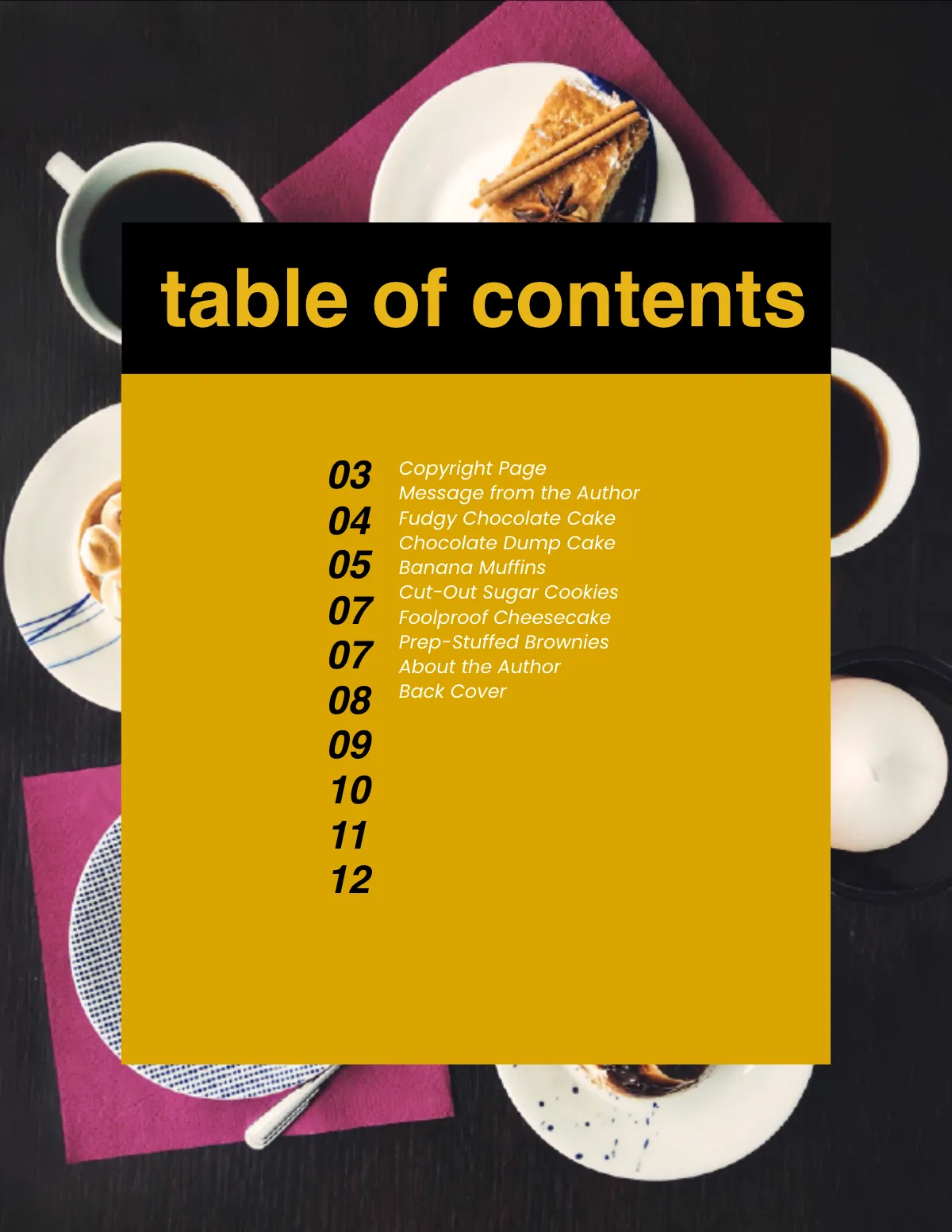 Free Creative Bakery Cookbook Template to Edit Online