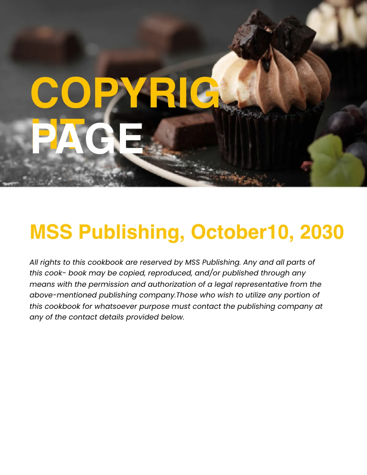 Free Creative Bakery Cookbook Template to Edit Online