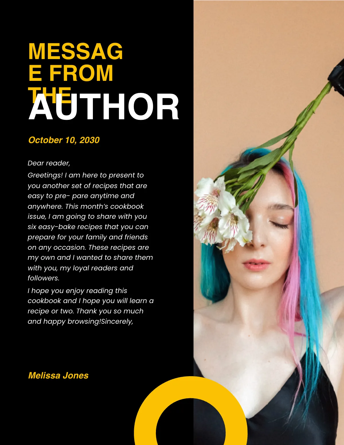 Free Creative Bakery Cookbook Template to Edit Online