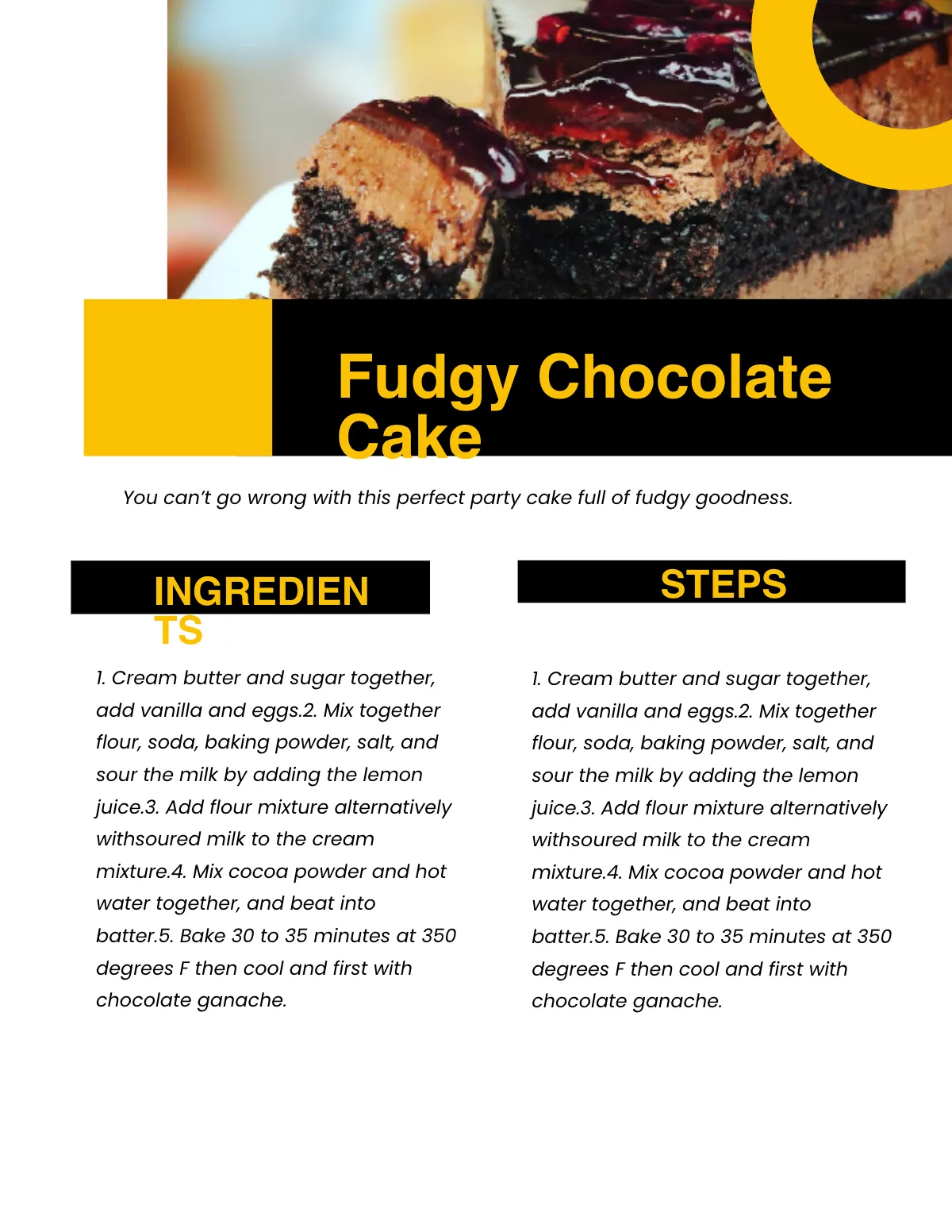 Free Creative Bakery Cookbook Template to Edit Online