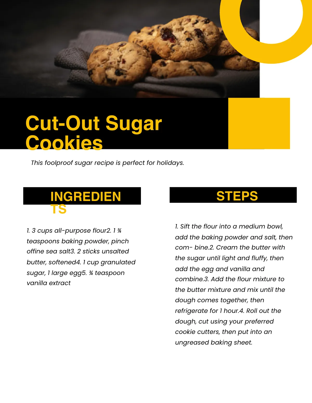 Free Creative Bakery Cookbook Template to Edit Online