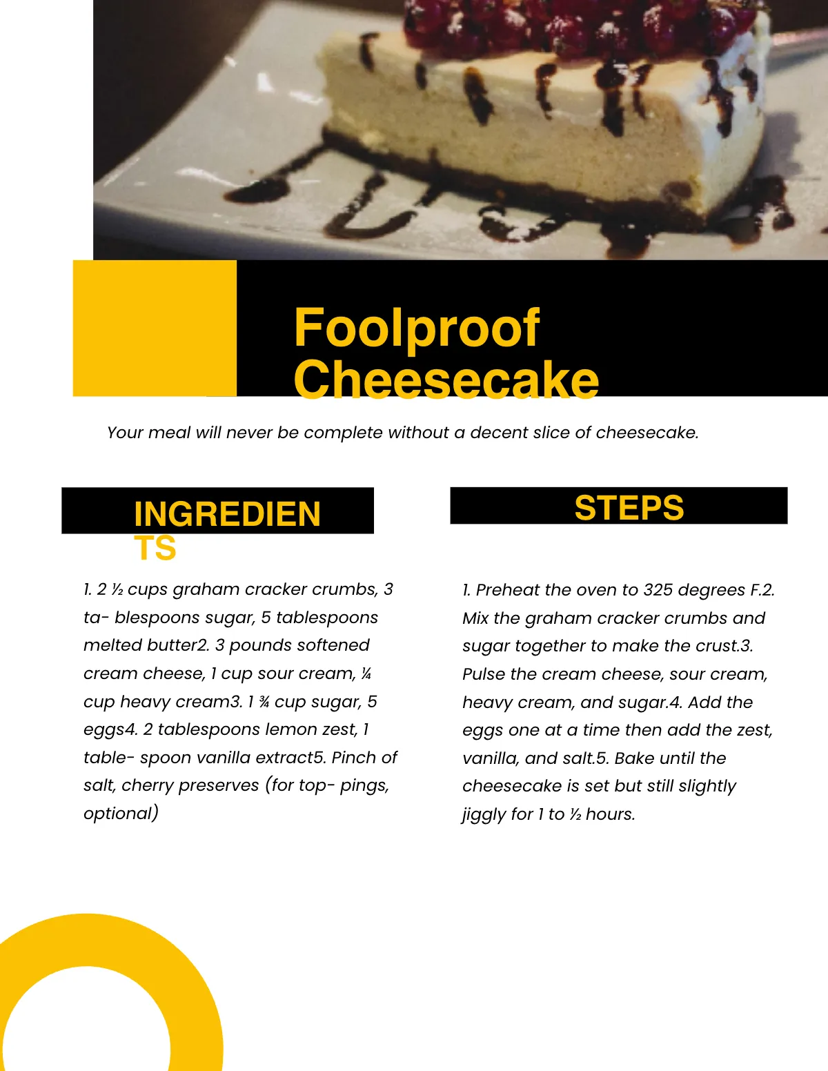 Free Creative Bakery Cookbook Template to Edit Online