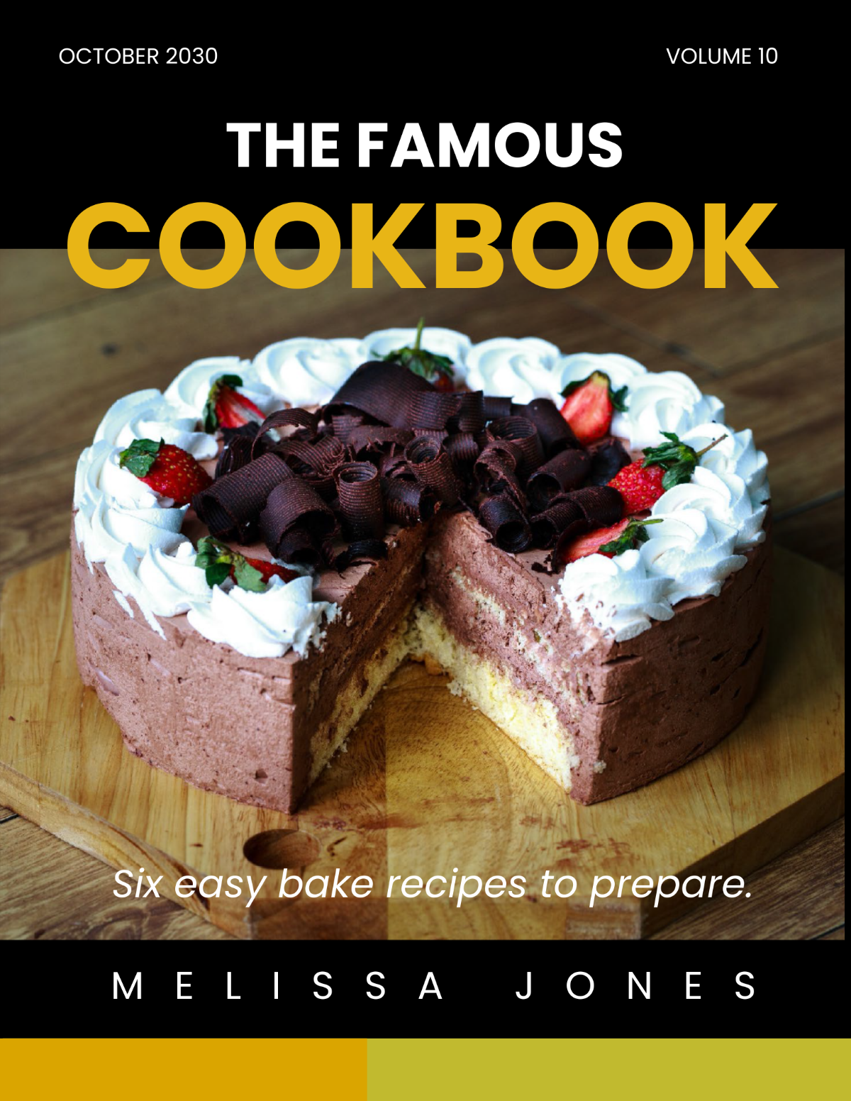 Free Creative Bakery Cookbook Template