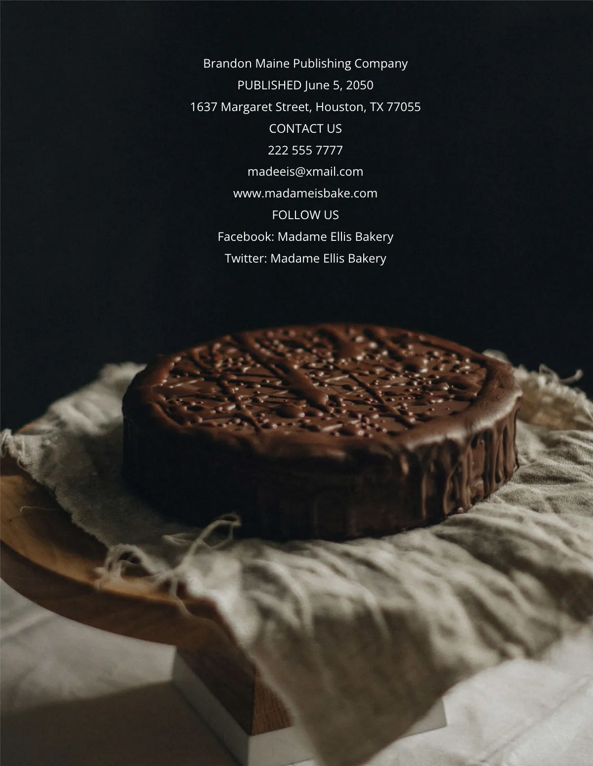 Free Bakery Cookbook Template to Edit Online