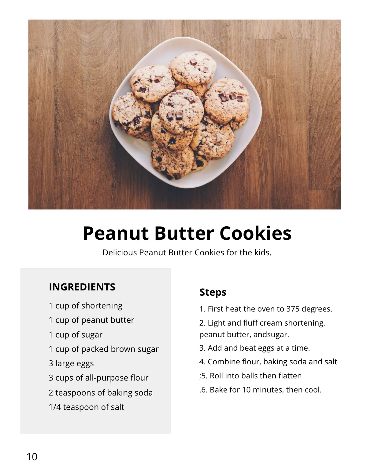 Free Bakery Cookbook Template to Edit Online