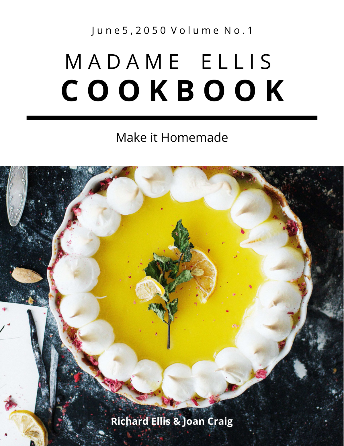 Free Bakery Cookbook Template