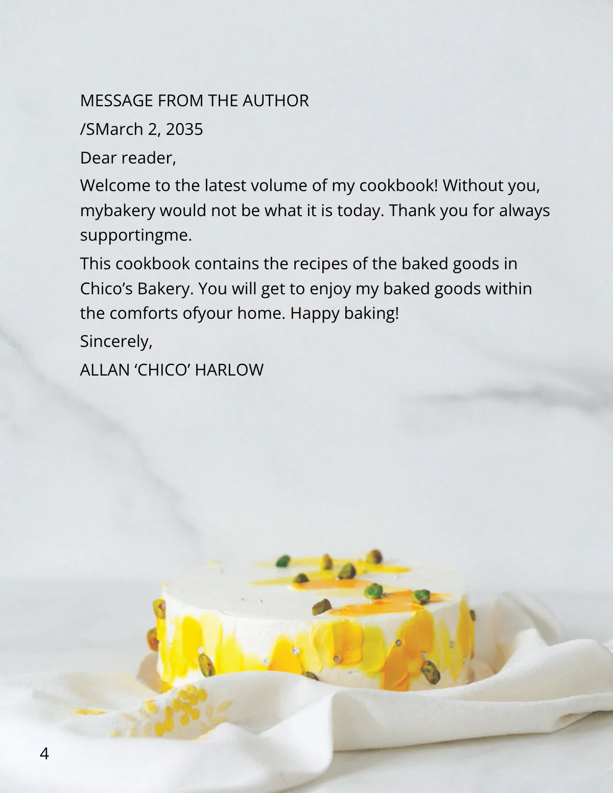 Free Elegant Bakery Cookbook Template to Edit Online