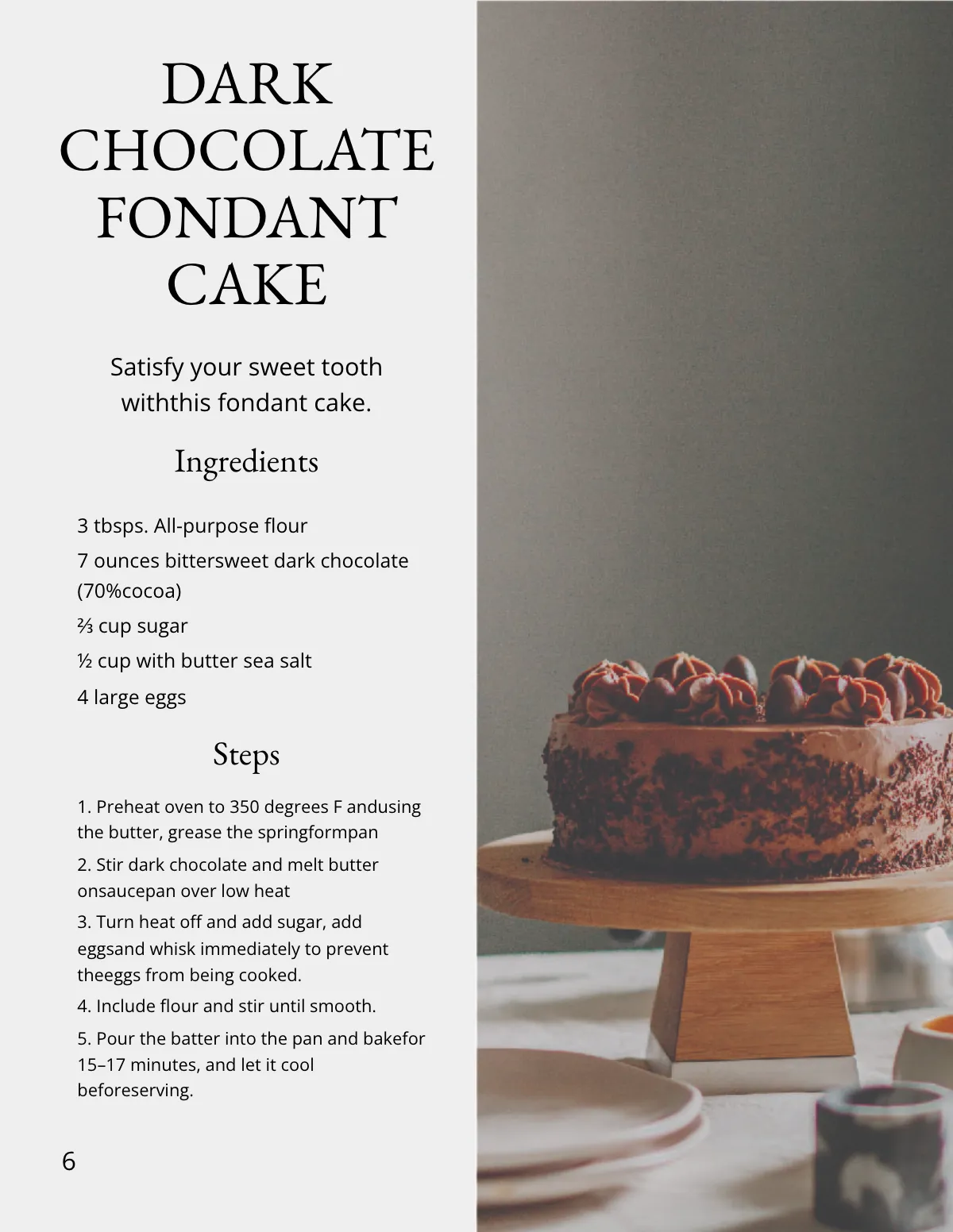 Free Elegant Bakery Cookbook Template to Edit Online