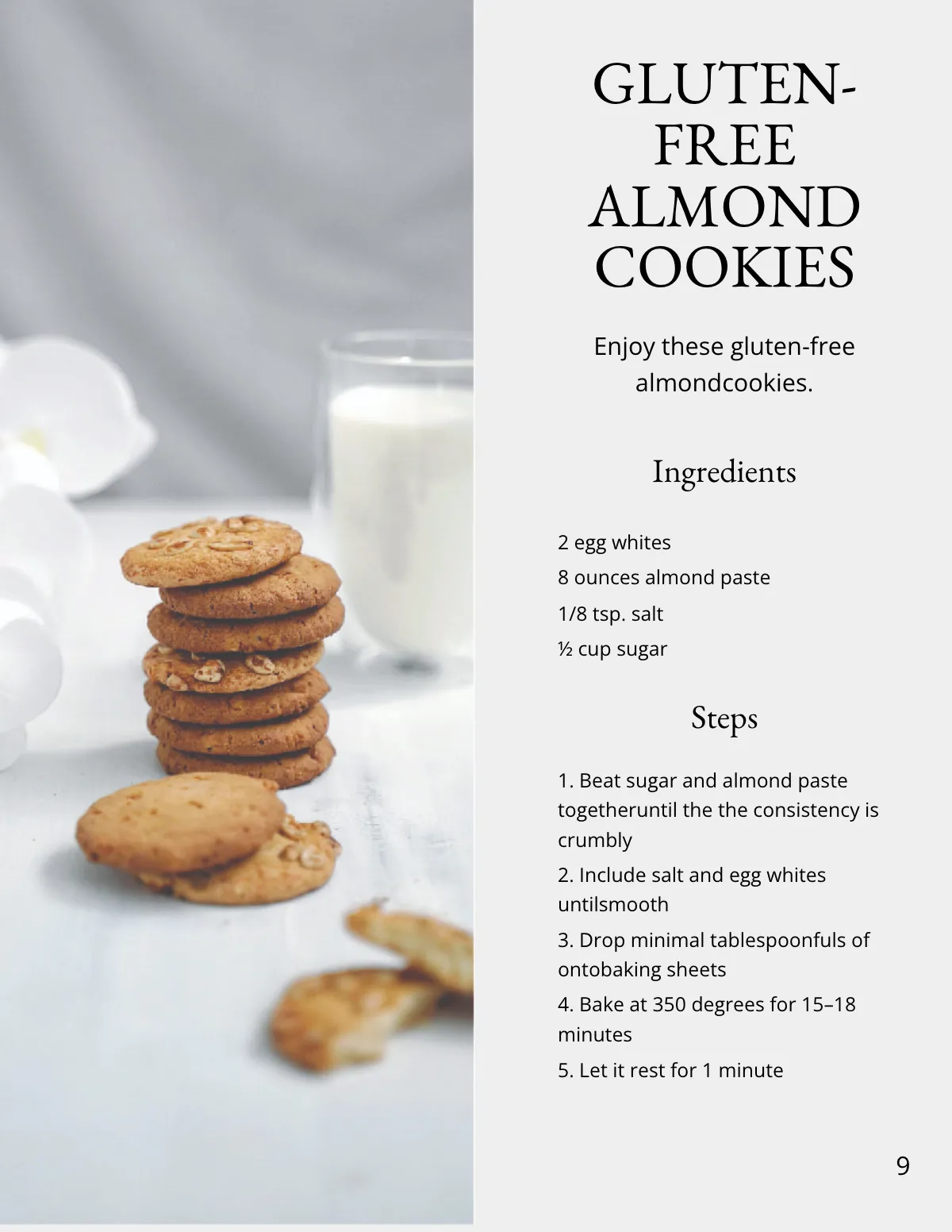 Free Elegant Bakery Cookbook Template to Edit Online