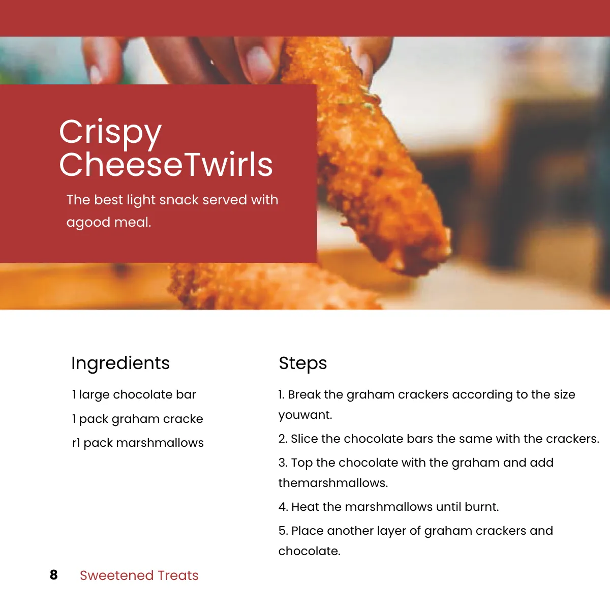 Free Square Bakery Cookbook Template to Edit Online