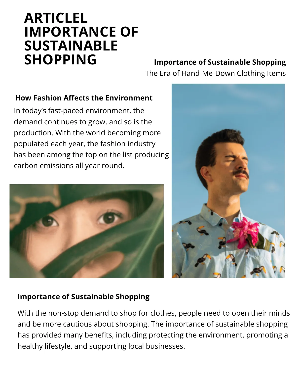 Free Art & Fashion eBook Template to Edit Online