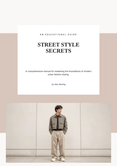 Free Art & Fashion eBook Template to Edit Online
