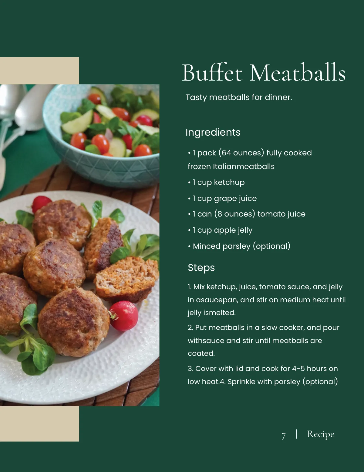 Free Restaurant Food Cookbook Template to Edit Online