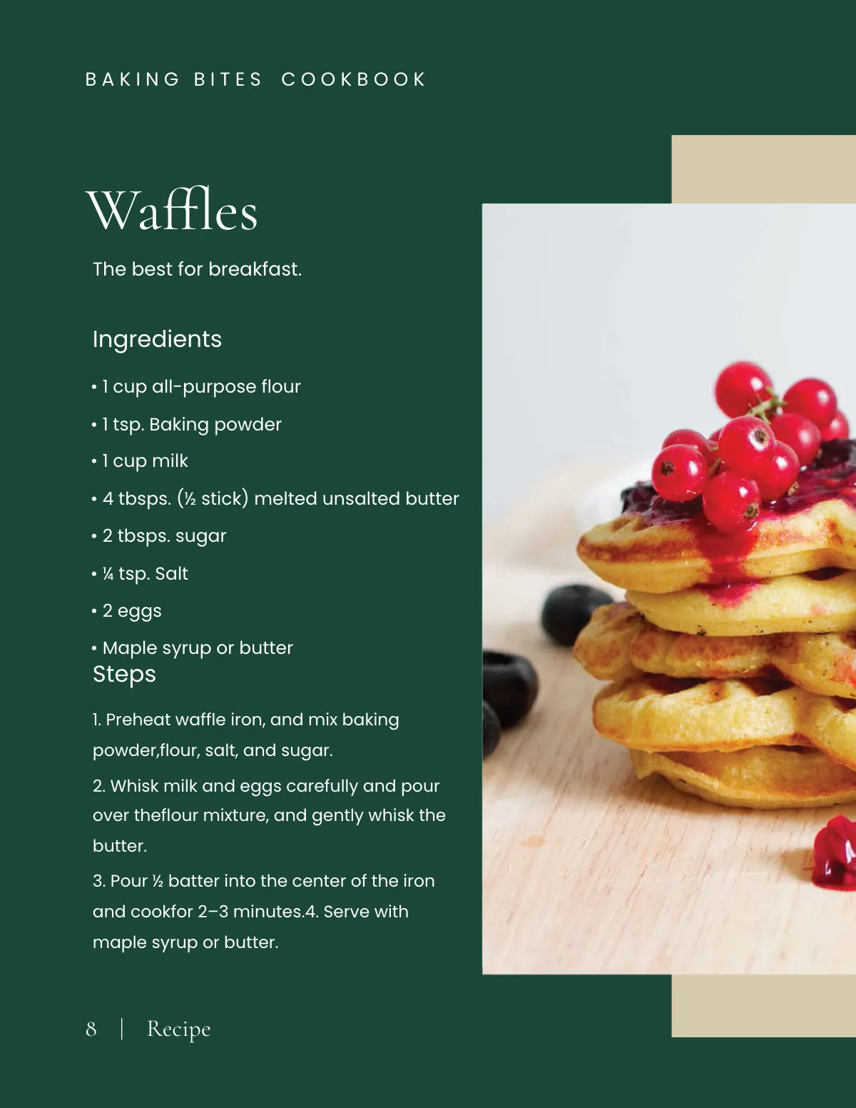 Free Restaurant Food Cookbook Template to Edit Online