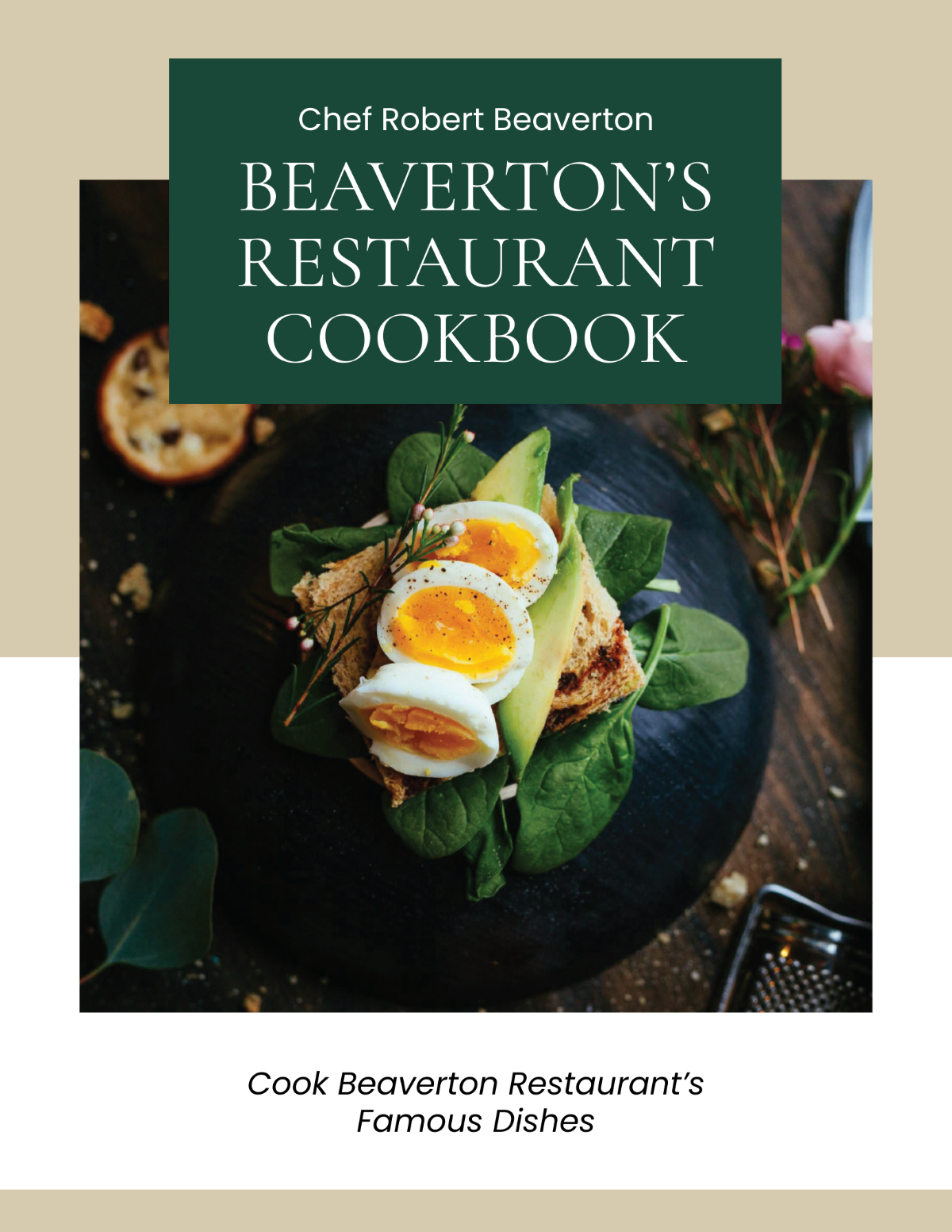 Free Restaurant Food Cookbook Template