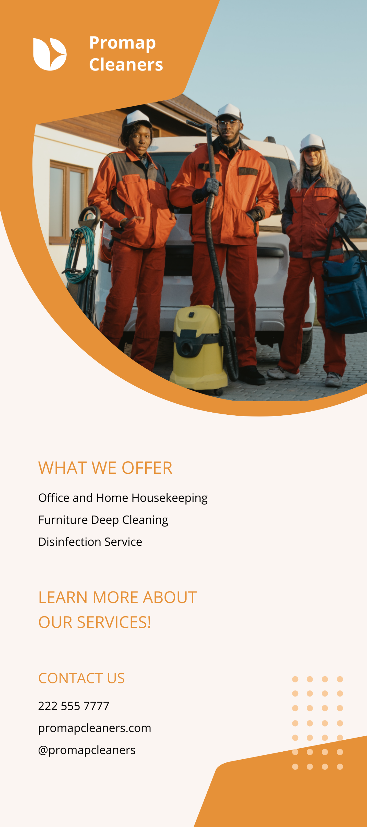 Cleaning Company Rack Card Template