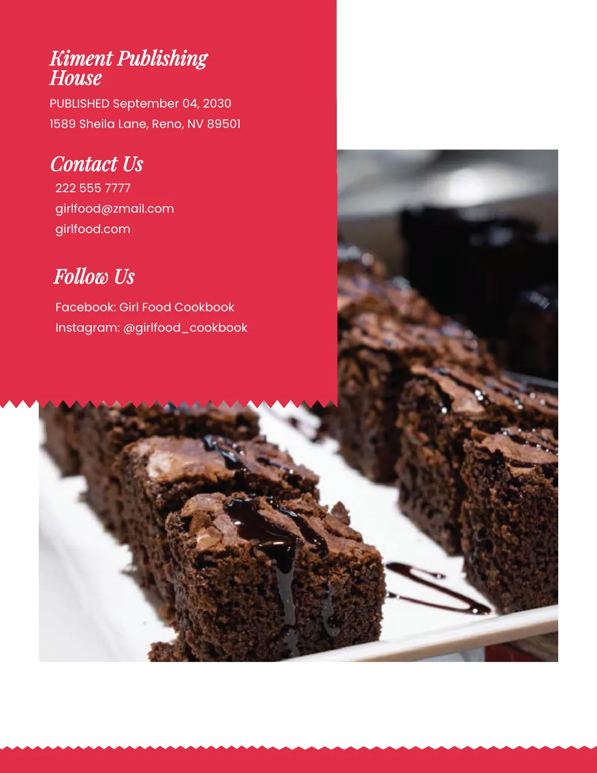 Free Girl Food Cookbook Template to Edit Online