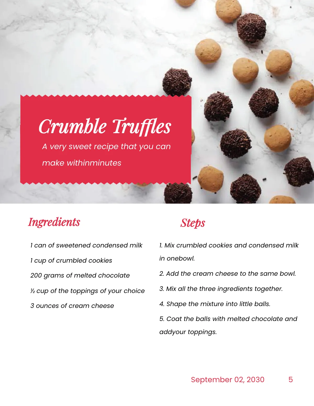 Free Girl Food Cookbook Template to Edit Online