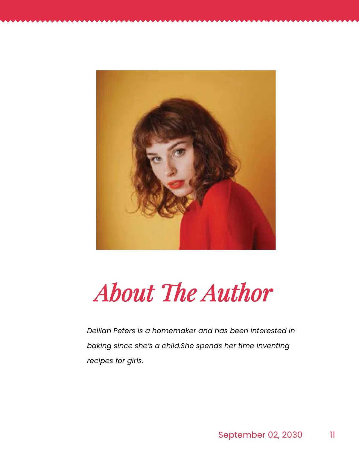 Free Girl Food Cookbook Template to Edit Online