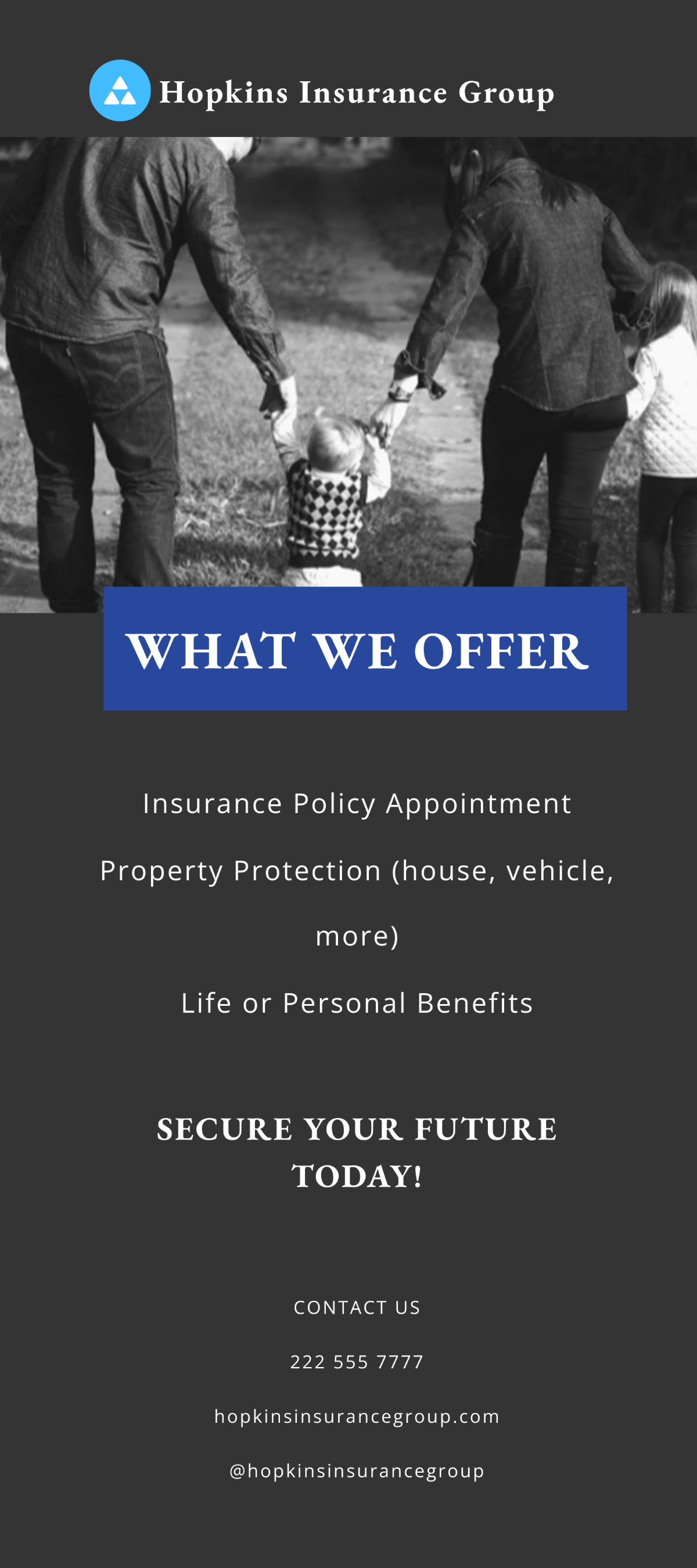 Insurance Agency Services Rack Card