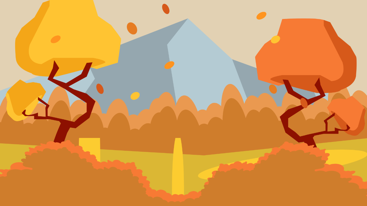 Fall Nature Background Template