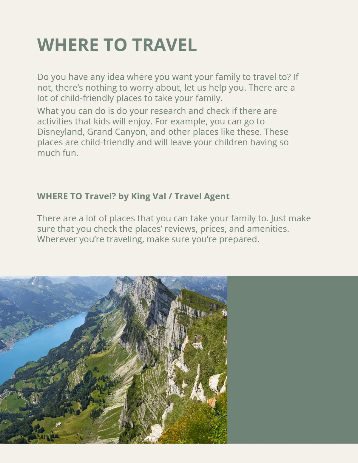 Free Travel Guide eBook Template to Edit Online