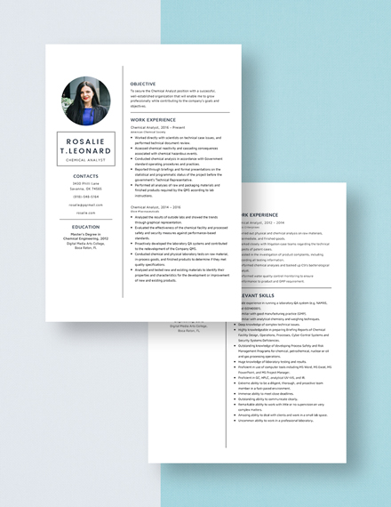 chemical-analyst-resume-template-word-apple-pages-template