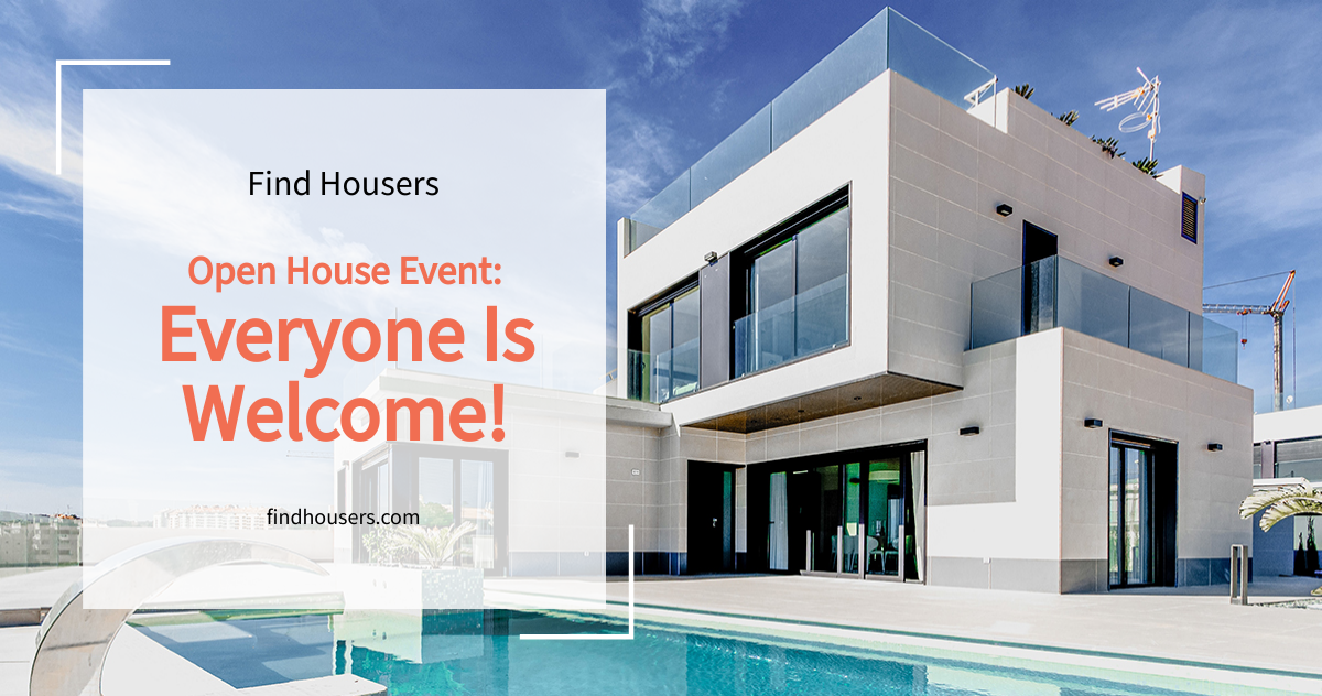 Free Open House Event Facebook Post Template