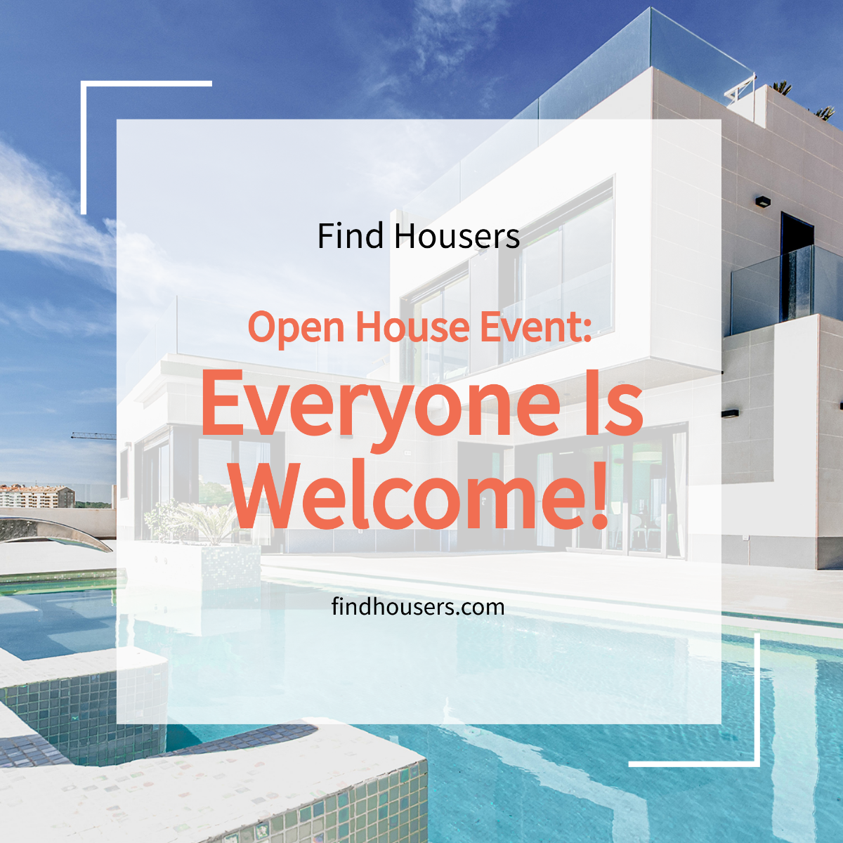 Free Open House Event Instagram Post Template