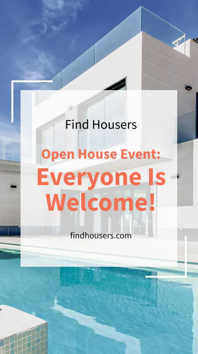 Free Open House Event Instagram Story Template to Edit Online