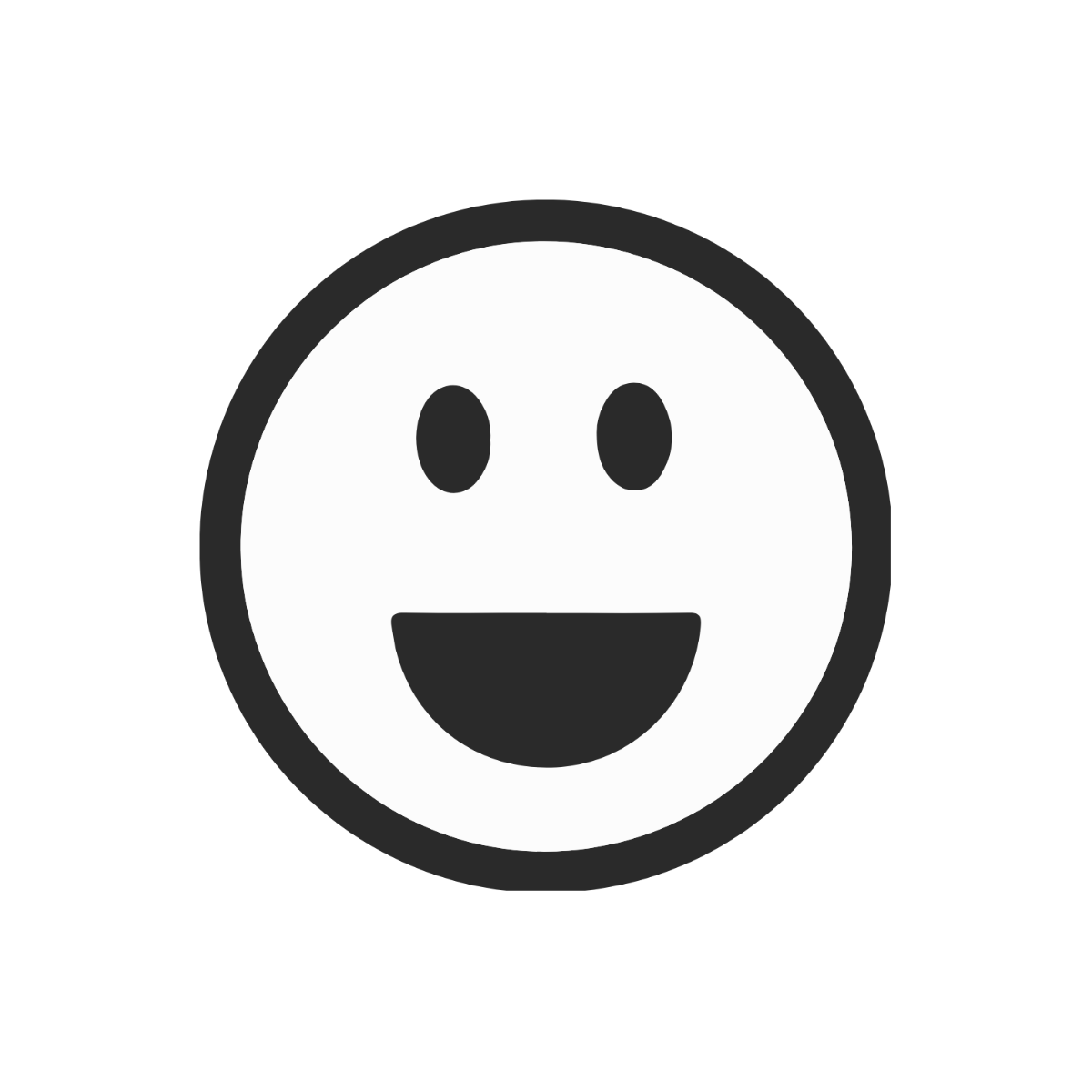 Free Black And White Smiley Face clipart Template