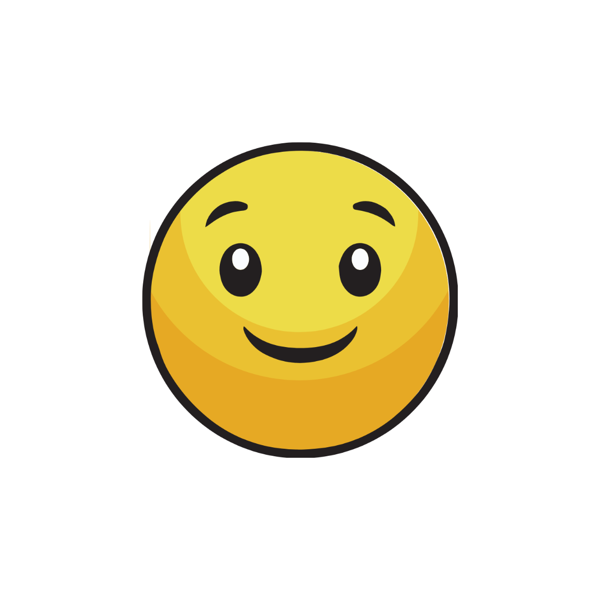 Free Cartoon Yellow Smiley Clipart Template