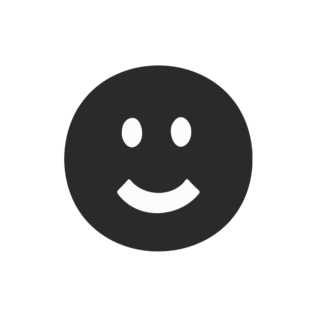 Black Smiley Clipart Template