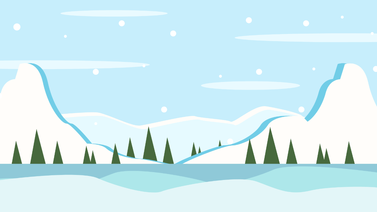 Nature Winter Background Template