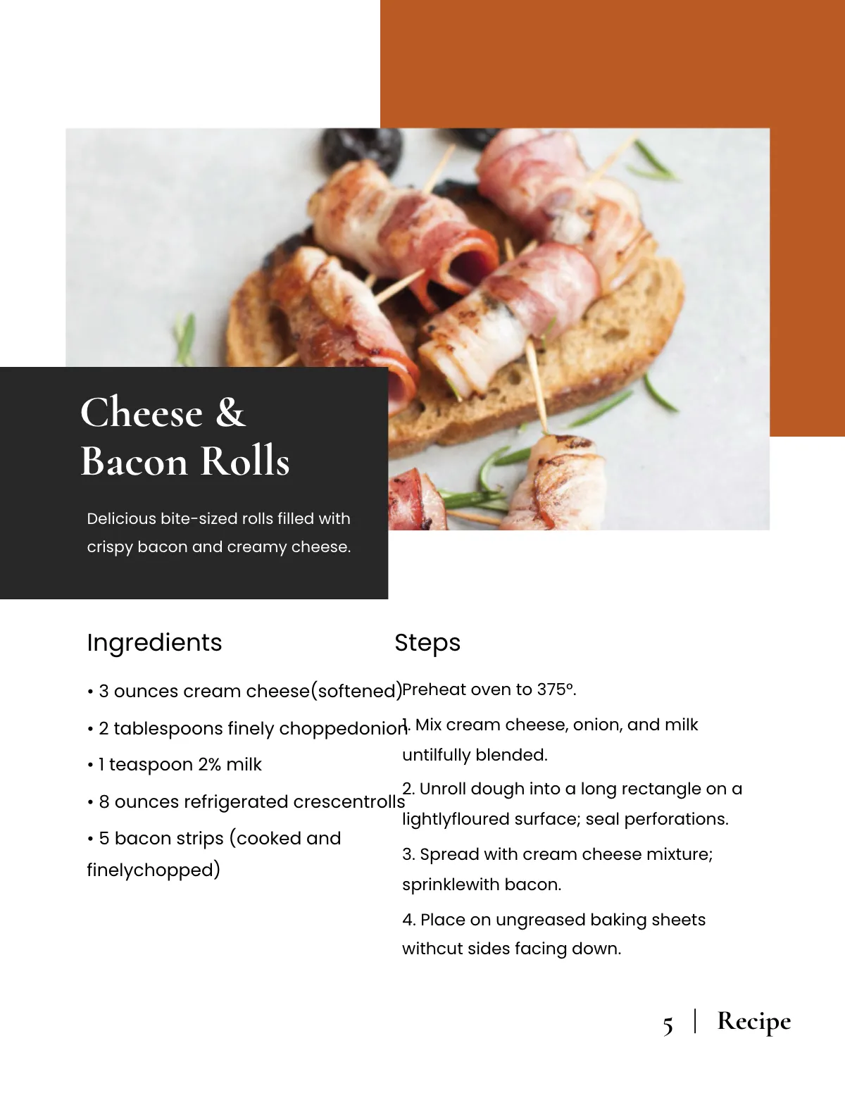 Free High School Cookbook Template to Edit Online