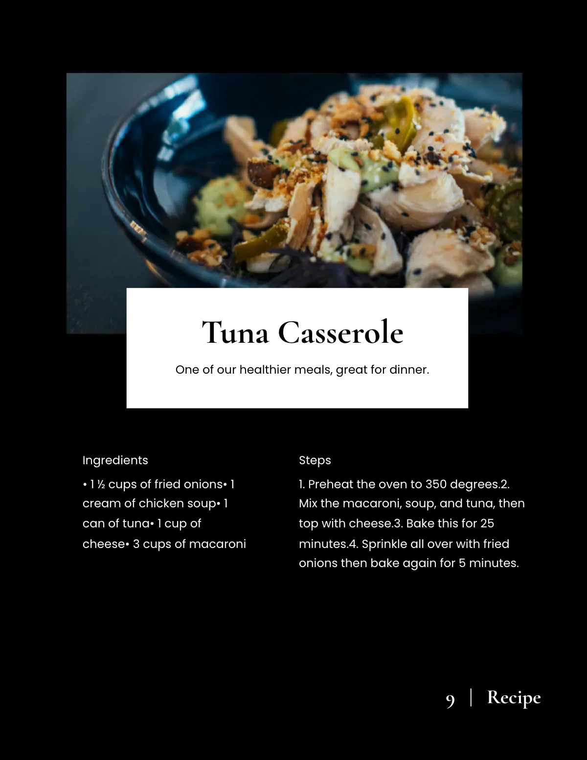 Free Professional School Cookbook Template to Edit Online