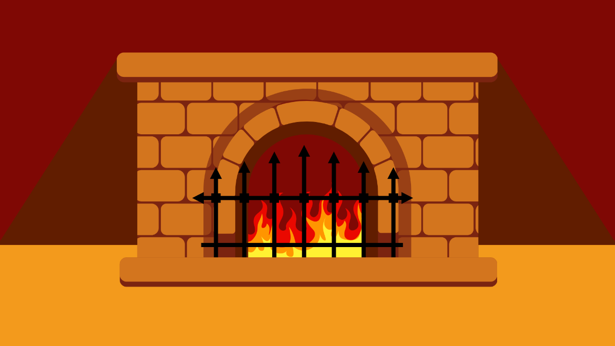 Fire Place Background Template