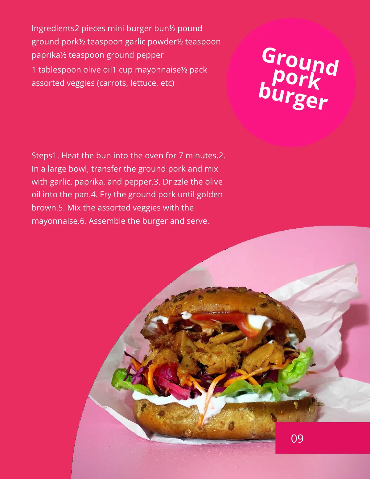 Free Sample Preschool Cookbook Template to Edit Online