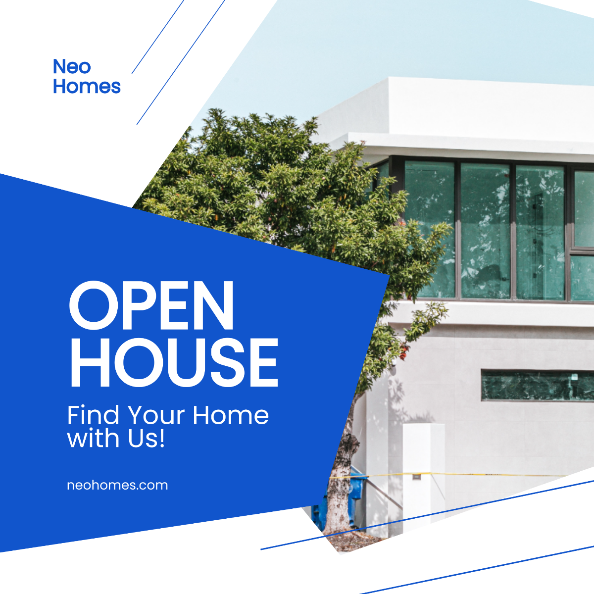 Free Open House Advertisement Instagram Post Template