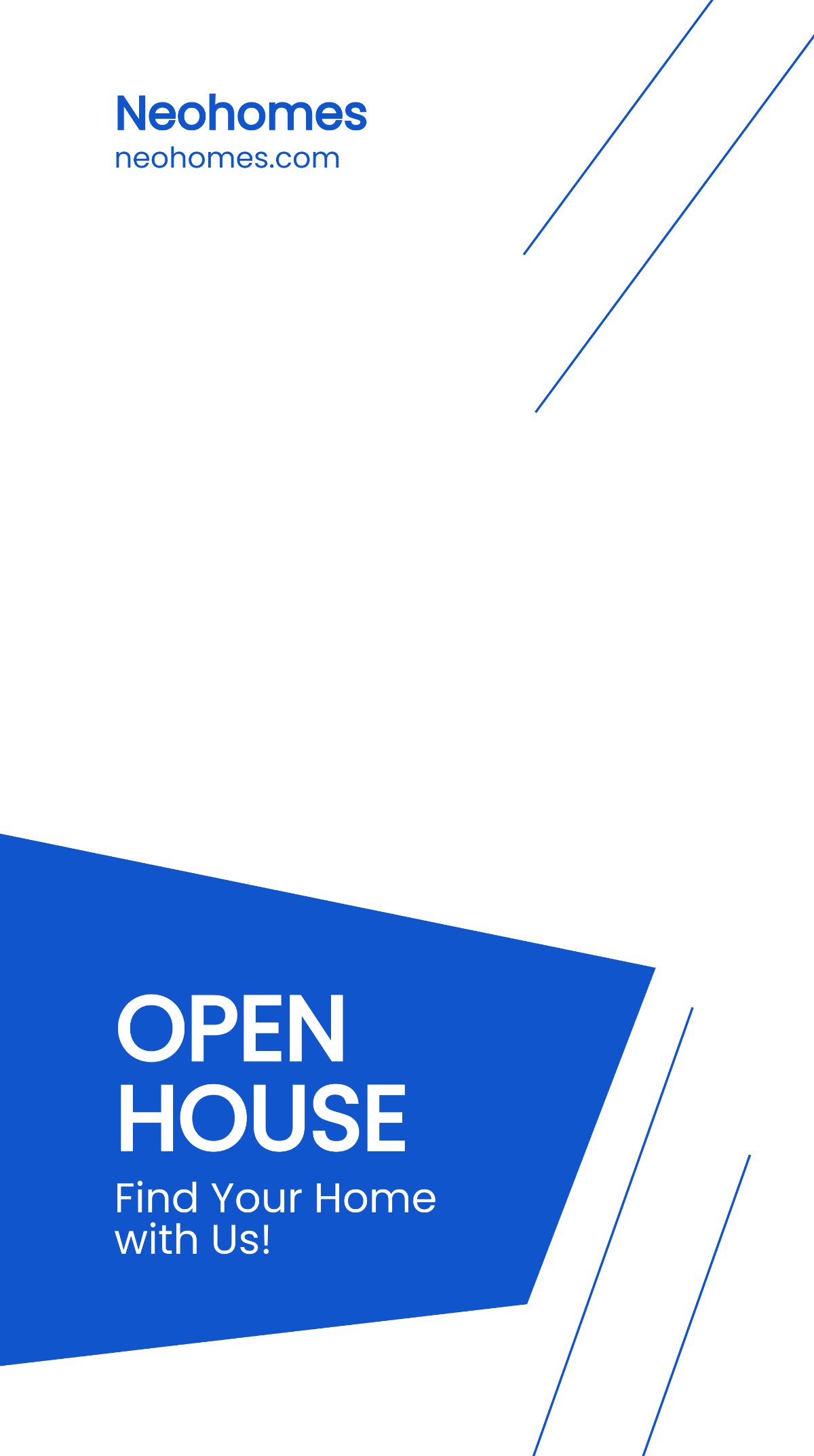 Free Open House Advertisement Snapchat Geofilter Template