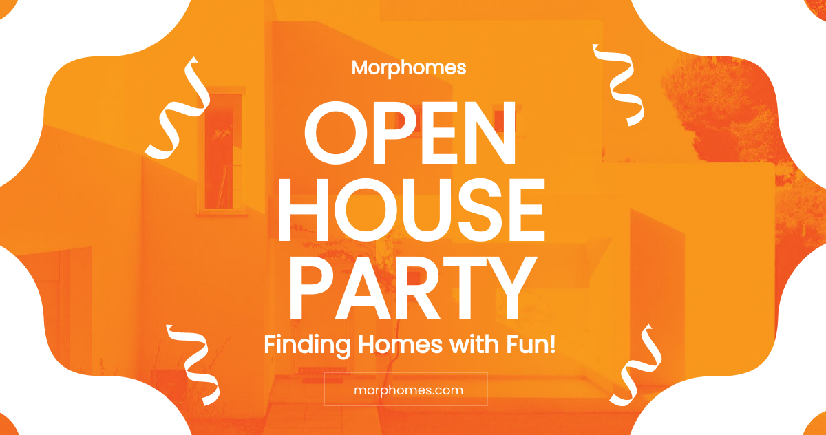 Open House Party Facebook Post Template