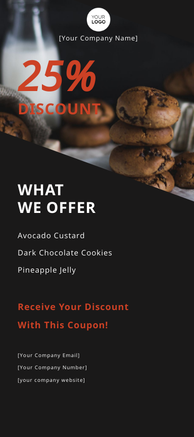 Food Coupon Rack Card Template Edit Online & Download Example