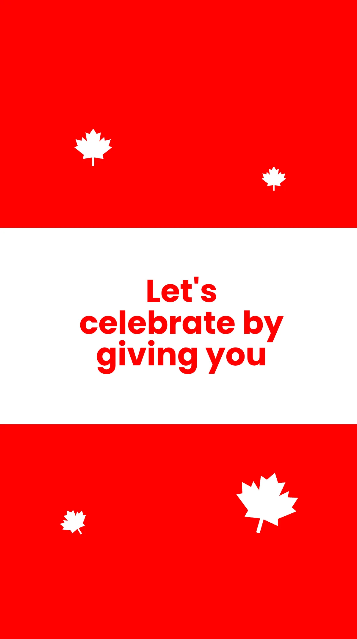 Free Canada Day Sale Instagram Story Template to Edit Online