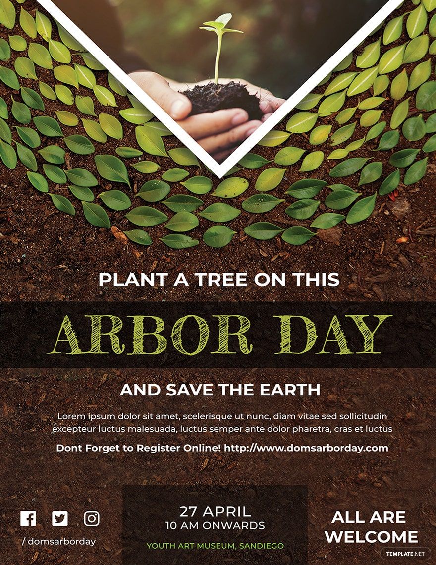 Arbor Day Poster Template