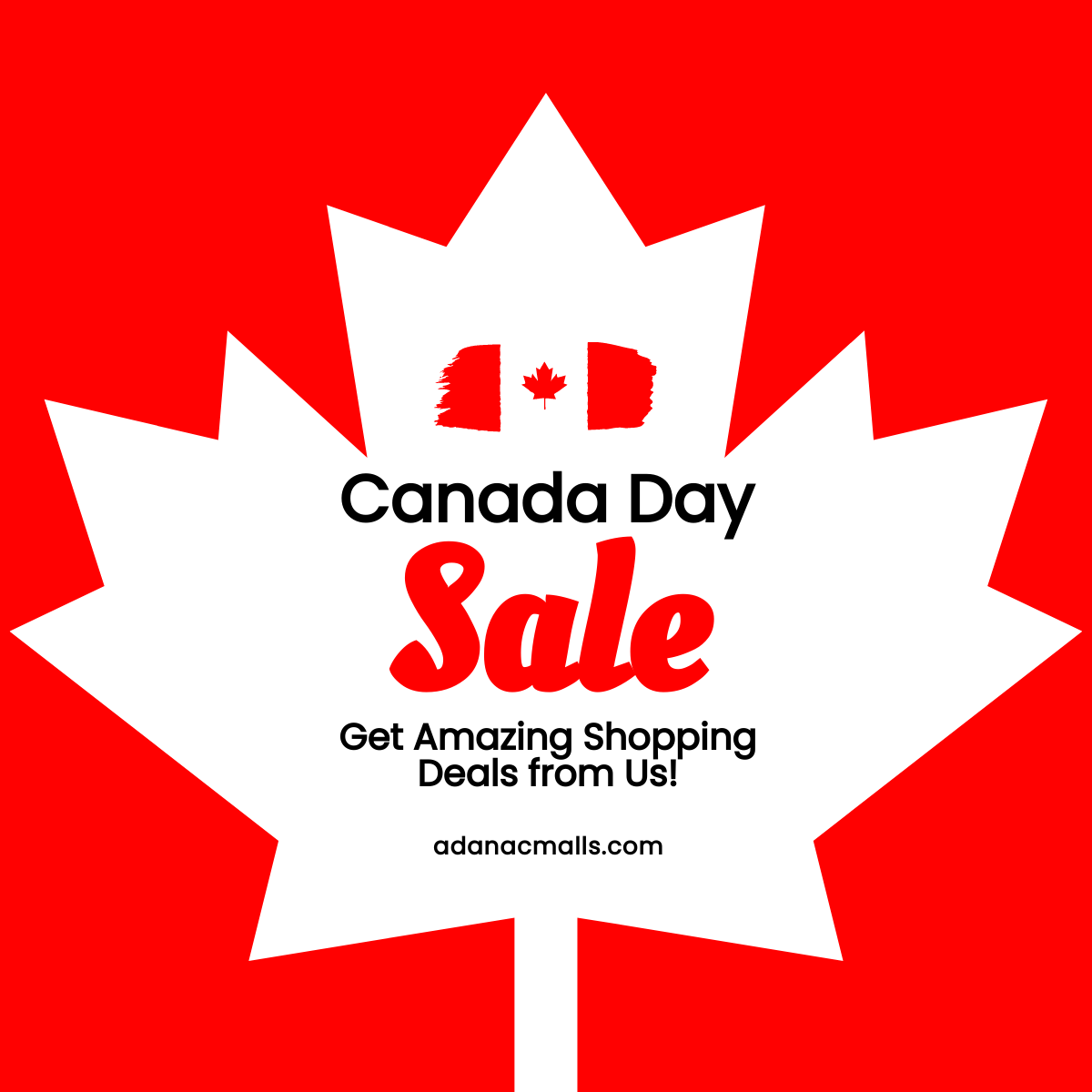Canada Day Sale Linkedin Post Template