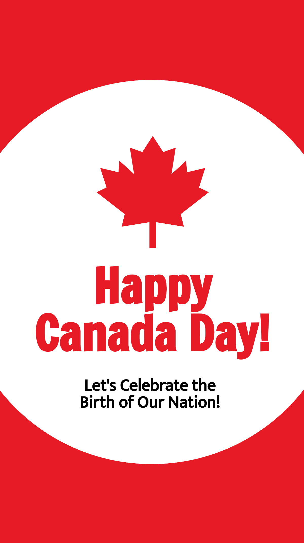 Free Happy Canada Day Instagram Story Template