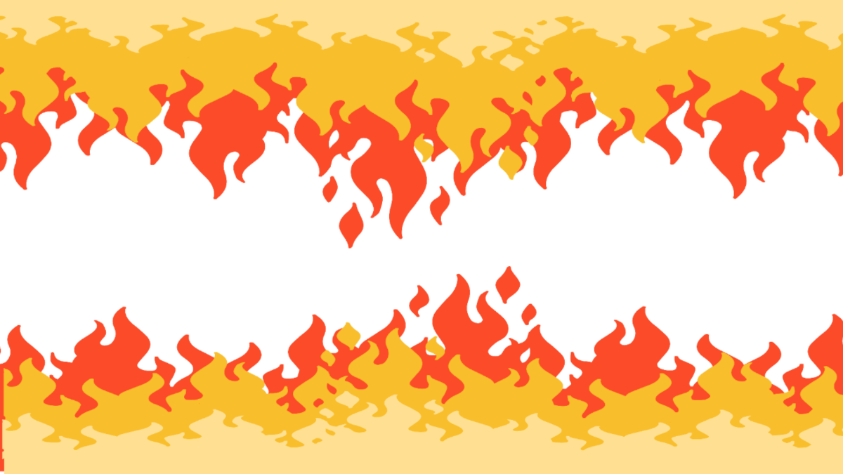 Fire Clear Background Template