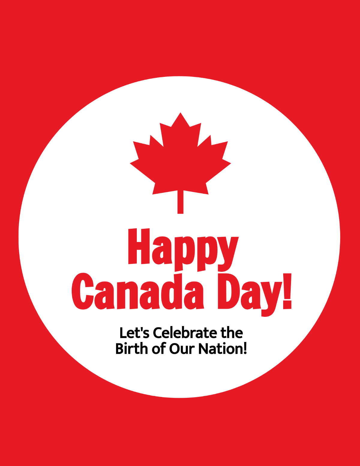 Happy Canada Day Flyer